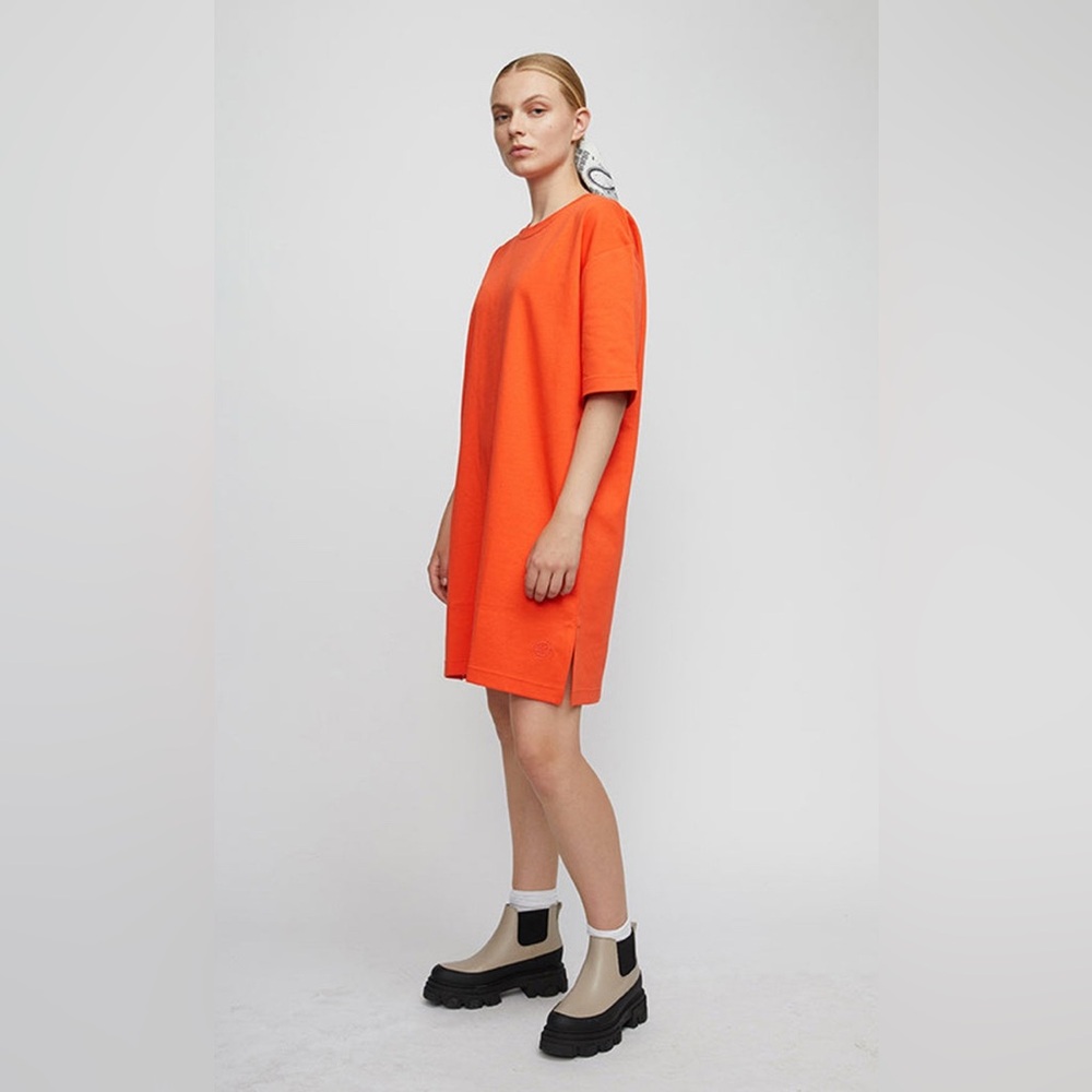 JUST female Kyoto dress - tomato orange